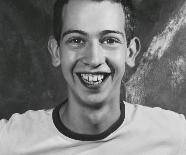 Energetic man showing positive emotions